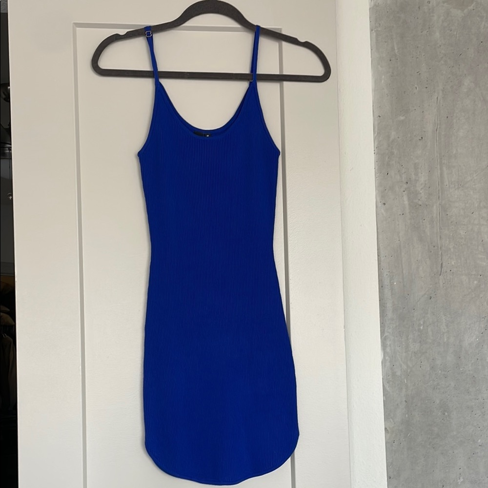Blue Mini Bodycon Dress